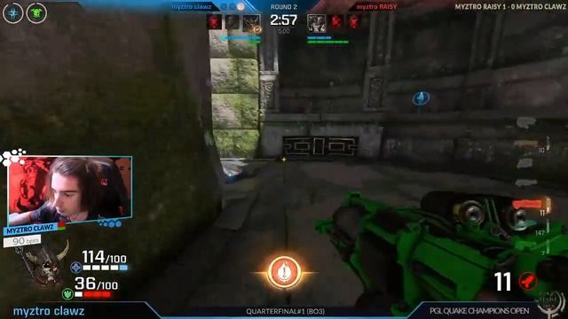 Myztro clawz vs Myztro Raisy. PGL. Quake Champions смотреть онлайн