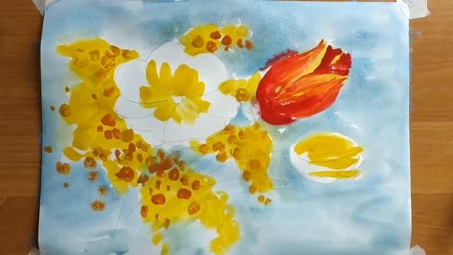 Мастер-класс по рисованию «Весенний букет» смотреть онлайн