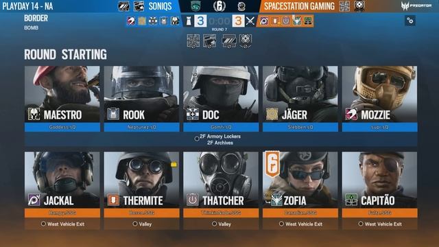 Spacestation Gaming vs. Susquehanna Soniqs - Border - Rainbow Six Pro League - Season X - NA смотреть онлайн