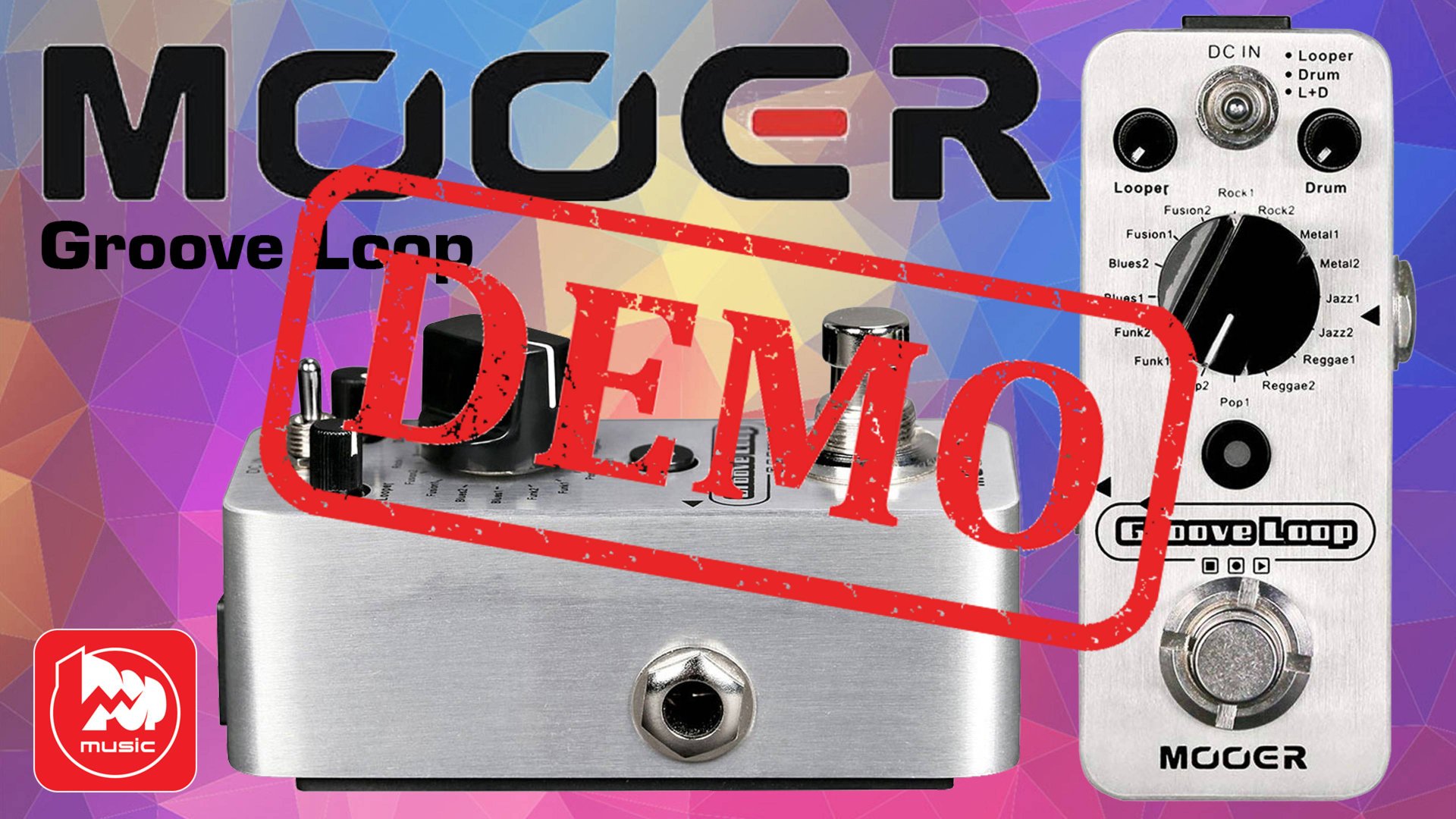 Мини-педаль MOOER Groove Loop - демонстрация звучания смотреть онлайн