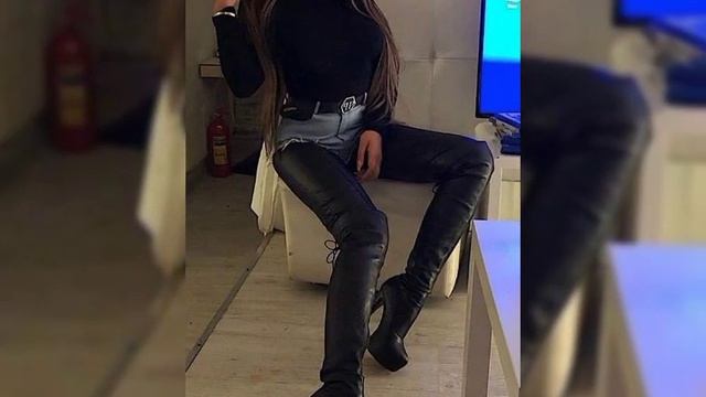 Elegant & beautiful leather long boots //thigh high boots //high heel boots //knee high boots #2021 смотреть онлайн