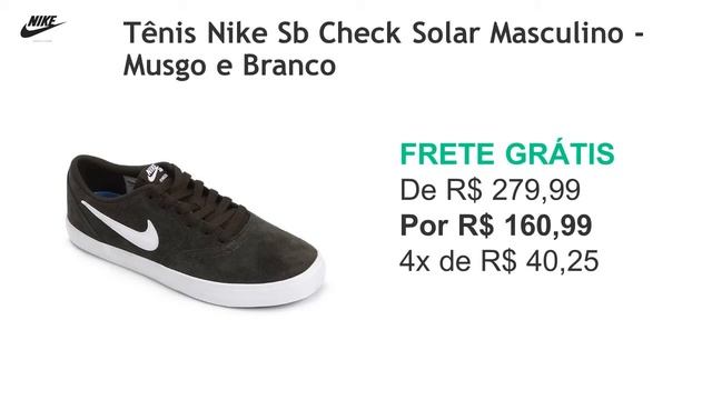 Tênis Nike Sb Check Solar Masculino Vermelho e Chumbo смотреть онлайн