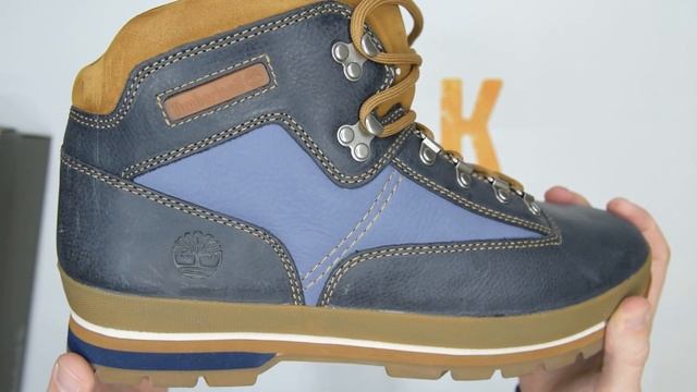 Timberland Euro Hiker Mid Leather - Blue - Walktall | Unboxing | Hands On