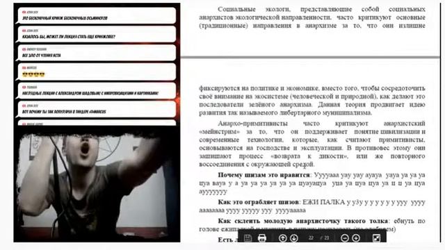 Анархопримитивизм - краткая иллюстрация с лекции Шадова смотреть онлайн
