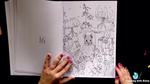 Обзор журнала для раскрашивания Colouring Heaven 'Secret World Of ANIMALS' By Kanoko Egusa