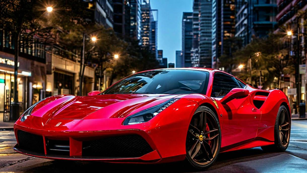 Красный Феррари