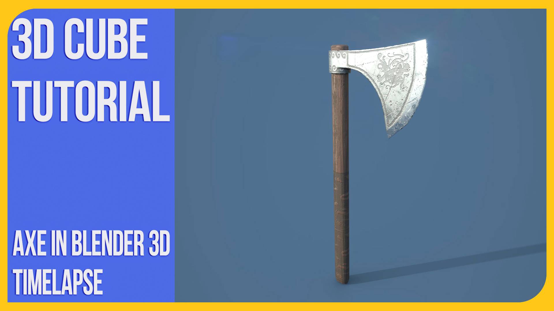 [Timelapse] How To Make A Viking Axe In Blender 3D | Modeling Stylized Axe #blendertutorial