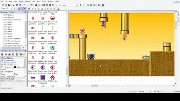 Clickteam Fusion 2.5 (Rainbow Engine Mod v.0.7). Разбираюсь, как делать уровни