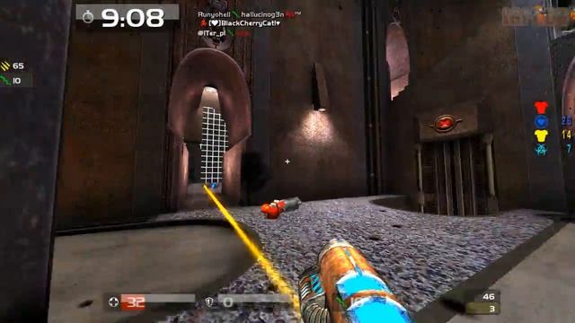 Quake Live: Space chamber FFA - Lucky Jump смотреть онлайн
