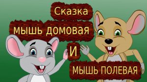 Сказка про мышек. Сказка  мышь домовая и мышь полевая. Мультики для детей.
