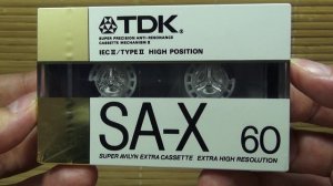 Кассеты TDK SA и SA-X 1988 год