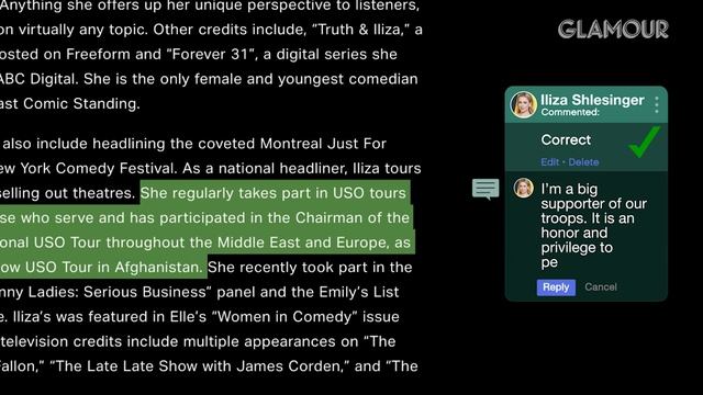 Iliza Shlesinger Fact Checks Fans on The Internet | Glamour смотреть онлайн