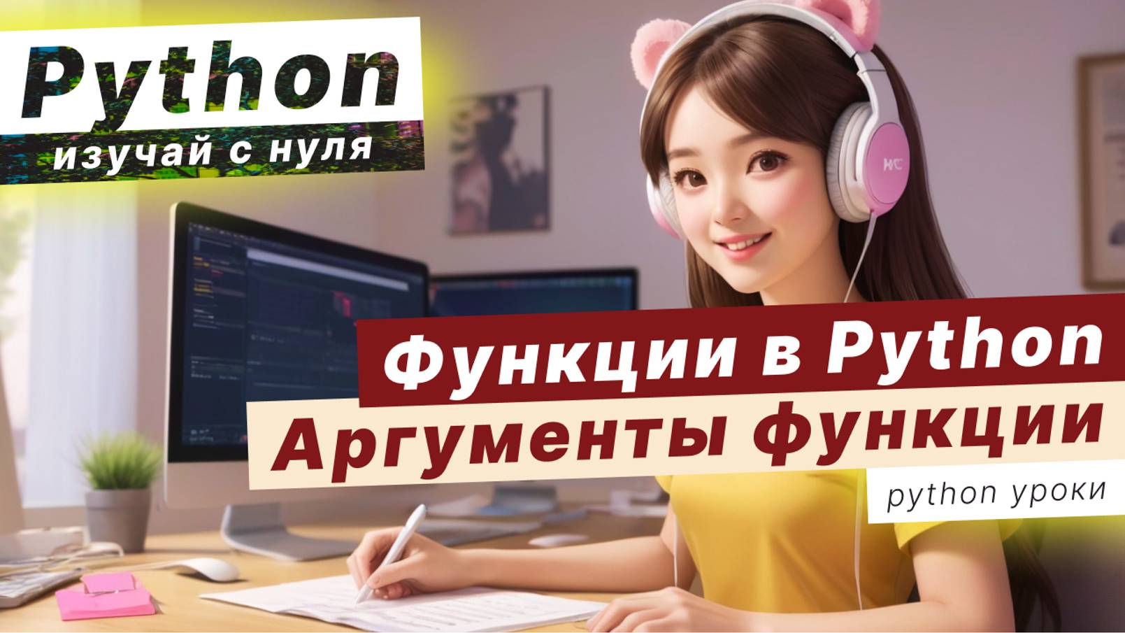Функции в Python! Аргументы функции. Уроки Python смотреть онлайн