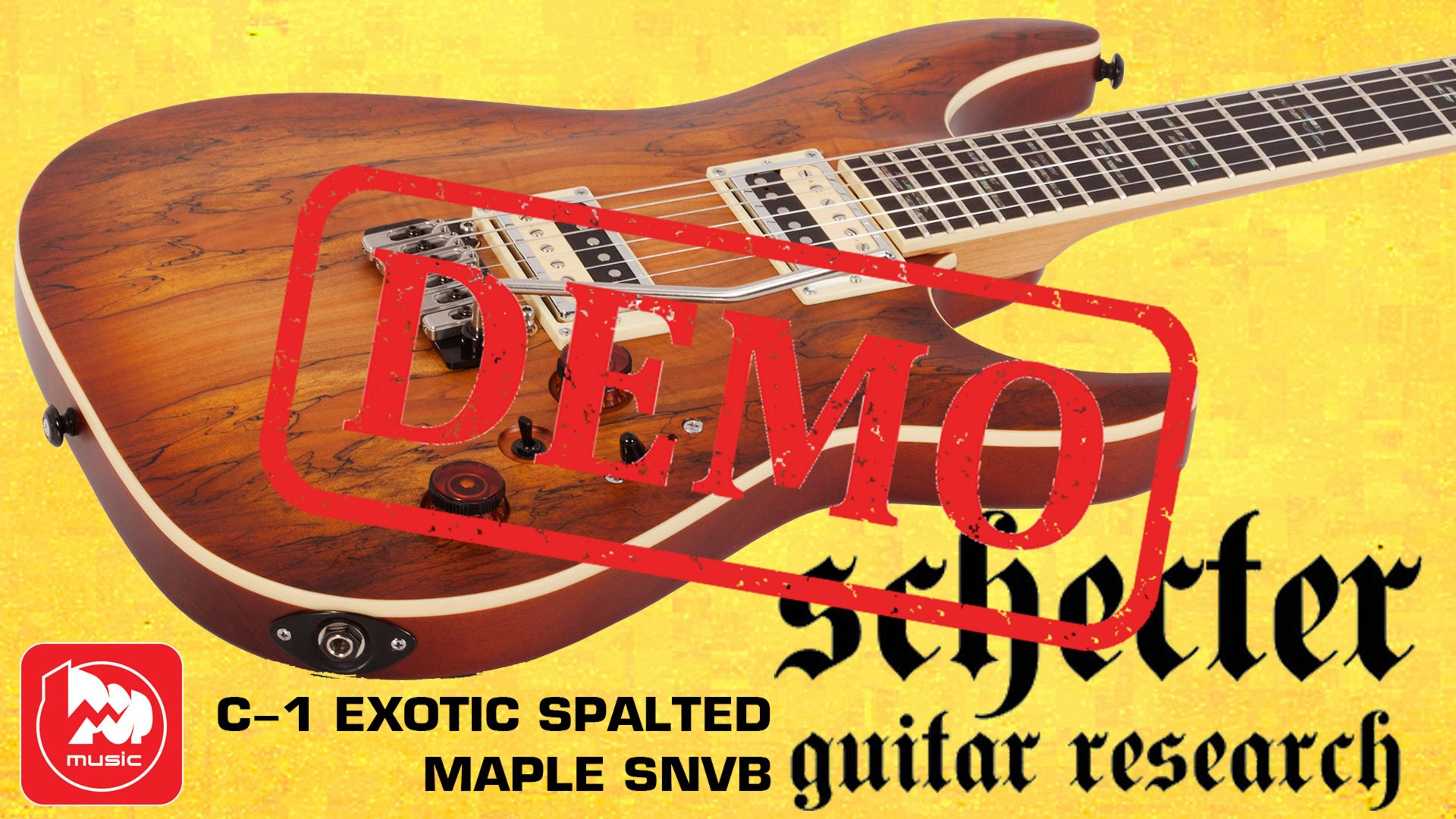 Электрогитара SCHECTER C-1 EXOTIC SPALTED MAPLE SNVB - демонстрация звучания смотреть онлайн