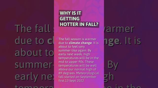 Why is it hotter in fall than summer? смотреть онлайн