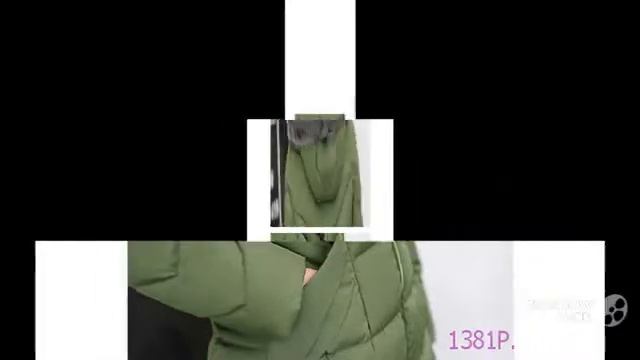 Зимняя одежда с Aliexpress Хлопковое пальто средней длины с капюшоном NZYD смотреть онлайн