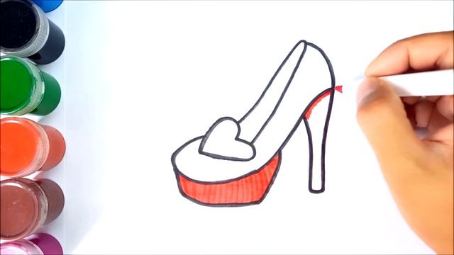 Сурет салу аяқ киім / Как нарисовать туфли / How to draw a shoes смотреть онлайн