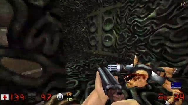 Duke Nukem 3D 1996 года играть за Короля прохождение главы 4 The Birth часть 3 финал смотреть онлайн