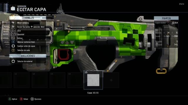 como personalizar arma black ops 3 l LOGO CREEPER MINECRAFT l #6 смотреть онлайн