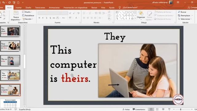 5TO 6TO I BIM INGLÉS POSSESSIVE PRONOUNS смотреть онлайн