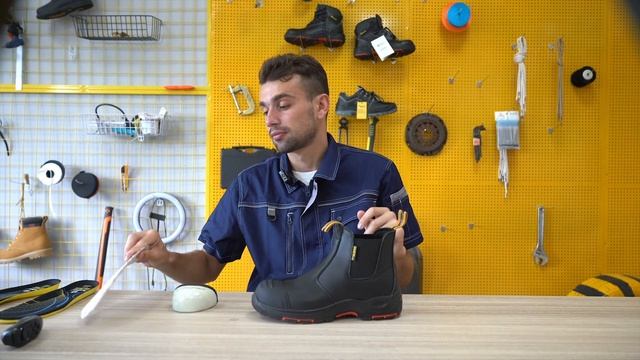 Find Your Perfect Work Boots! Introducing Safetoe New Hot Black Leather Work Boots (M-8025NBK) смотреть онлайн