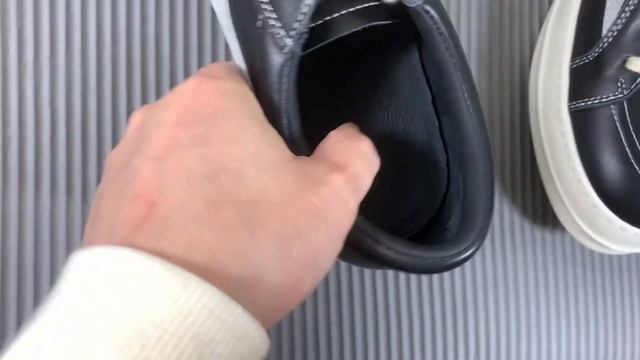 Rick Owens Vintage Leather Sneaker Black