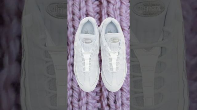 Cool fashion chic men's sneakers sports style Nike Air Max 95 Essential White 148464/148464 смотреть онлайн