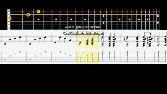 Гитарная музыка из S T A L K E R № 3 # Acoustic guitar lesson note tabs смотреть онлайн