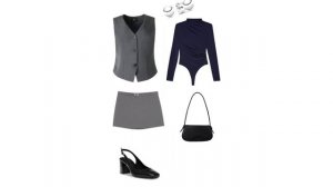 13 образов с костюмным жилетом