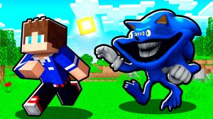 Я ПРИЗВАЛ МОРСКОЙ МОНСТР СОНИК В СВОЙ МИР В МАЙНКРАФТ МУЛЬТИК TAPES SONIC