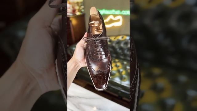 Oxford wingtip full brogue - Handmade shoes TIMBER LEE III смотреть онлайн