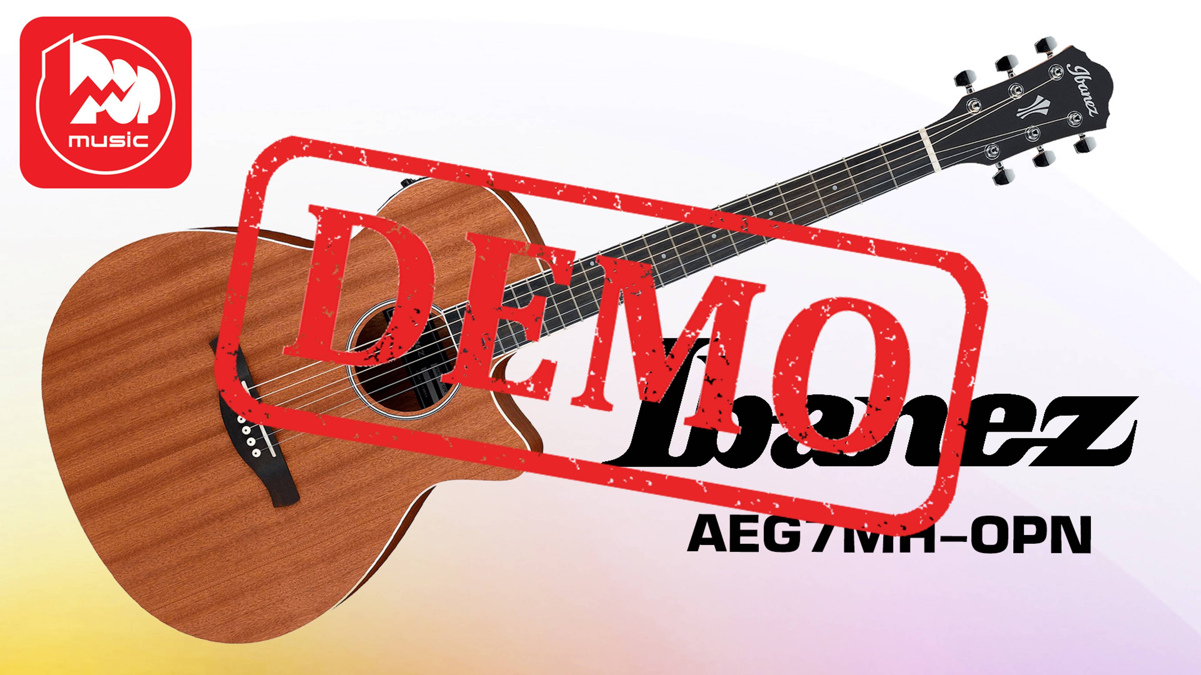 Электроакустическая гитара IBANEZ AEG7MHOPN - демонстрация звучания смотреть онлайн