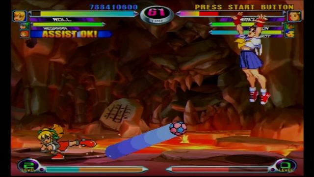 MARVEL VS. CAPCOM 2: ROLL, B.B. HOOD, & MEGA MAN PLAYTHROUGH (8 DIFFICULTY) [SEGA DREAMCAST VERSION смотреть онлайн