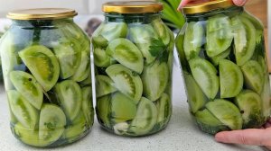 Секрет моей СВЕКРОВИ! Хрустящие маринованные ЗЕЛЁНЫЕ ПОМИДОРЫ на ЗИМУ! БОМБИЧЕСКИЙ рецепт