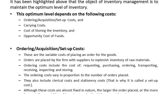 SNIT KTU S8 ME IEM MODULE 5 - INVENTORY CONTROL смотреть онлайн