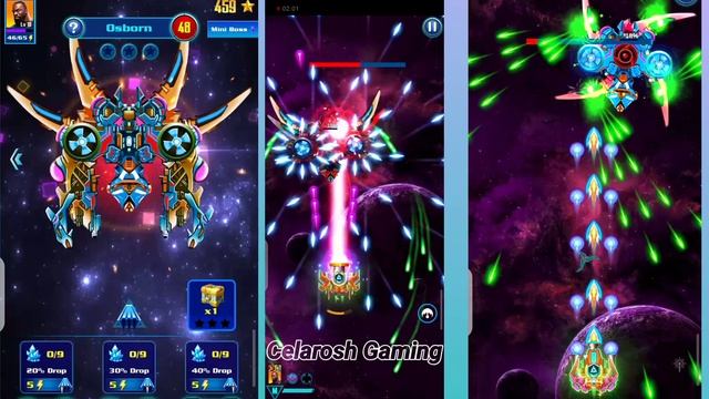 Galaxy Attack: Alien Shooting | New Boss Mode | New Boss 48 Osborn Only Review | By Celarosh Gaming