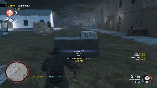 Sniper Elite 4 Multiplayer (PP server) Was i spawnkiller???? смотреть онлайн