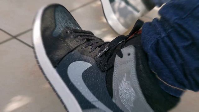Jordan 1 High Element Gore-Tex Black Particle Grey / DETAIL & ON FEET смотреть онлайн