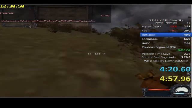Speedrun.S.T.A.L.K.E.R:Clear sky any% igt 7:40 смотреть онлайн
