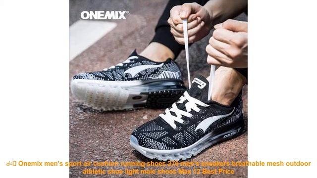 ☄️ Onemix men's sport air cushion running shoes 270 men's sneakers bre смотреть онлайн