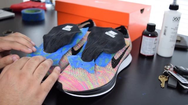 Multi-Colored Flyknit Racer Conversion Video! (tutorial) смотреть онлайн