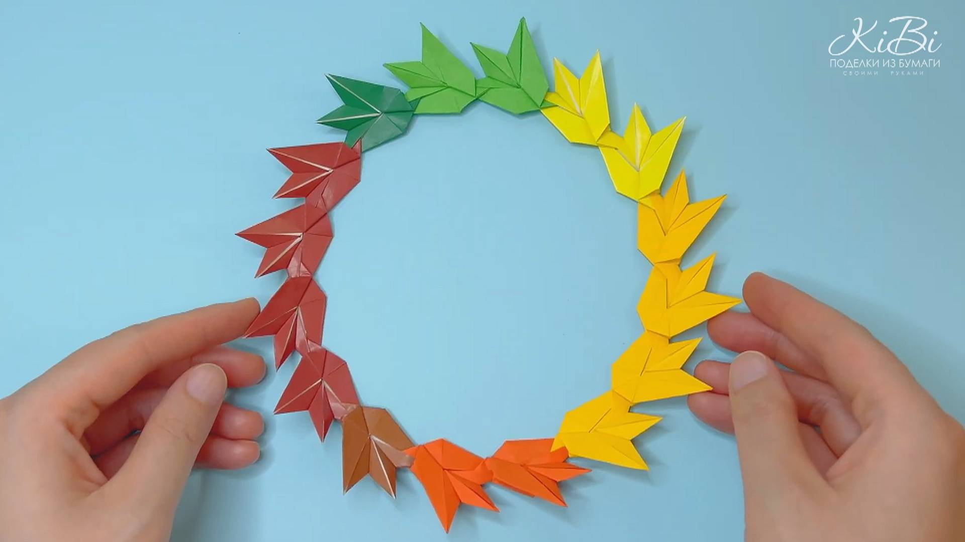 Панно из листьев | Декор стен из бумаги своими руками |DIY смотреть онлайн