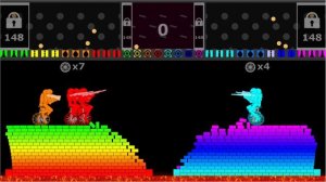 Unicyclist Battle in Algodoo