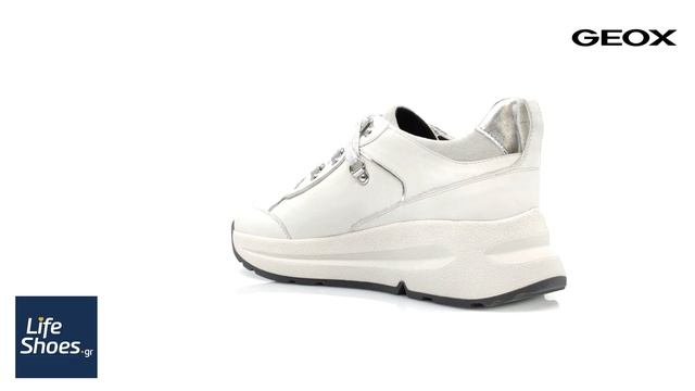 Geox D Backsie C Off White Nappa Suede Γυναικεία Ανατομικά Sneakers Λευκά (D16FLC 08522 C1002)