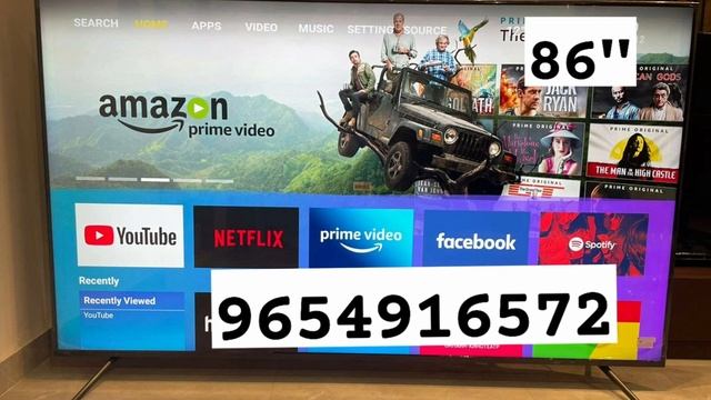 86" 4K ULTRA HD SMART ANDROID LED TV- 2GB RAM/32GB MEMORY #frameless #bluetooth #4k #ips #shahdara смотреть онлайн