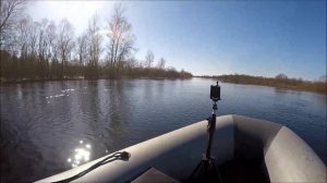 Sea-Pro 9.8 ОБКАТКА. Река Припять обстановка в марте.Коробье.