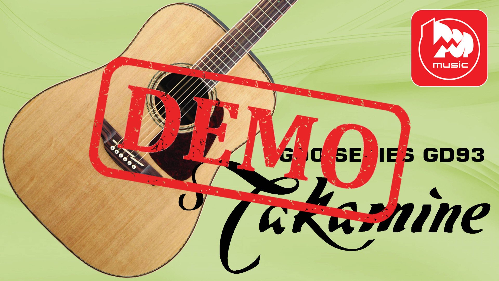 Акустическая гитара TAKAMINE G90 SERIES GD93 - демонстрация звучания смотреть онлайн