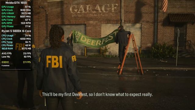 Alan Wake 2 - GTX 1650 - FPS Test