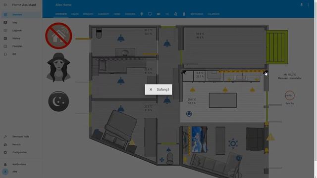 Home Assistant picture elements living room interactive (overview) смотреть онлайн