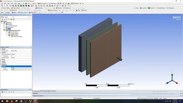 ✅💯✅ Ansys Explicit Dynamics # 2 : Impact Analysis Of A Bullet